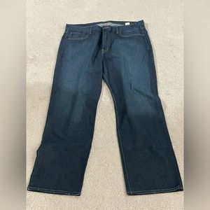 Lucky Denim Distressed Blue Jeans 181 Relaxed Straight Fit